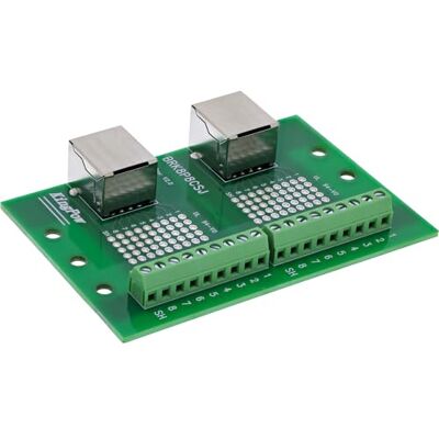 InLine Blok zacisków do szyny montażowej, 2 x gniazdo RJ45, proste, 2 x zaciski śrubowe, adapter DIN-Rail do projektów sieciowych z podwójnym złączem, 92505C InLine Blok zacisków do szyny montażowej, 2 x gniazdo RJ45, proste, 2 x zaciski śrubowe, adapter DIN-Rail do projektów sieciowych z podwójnym złączem, 92505C