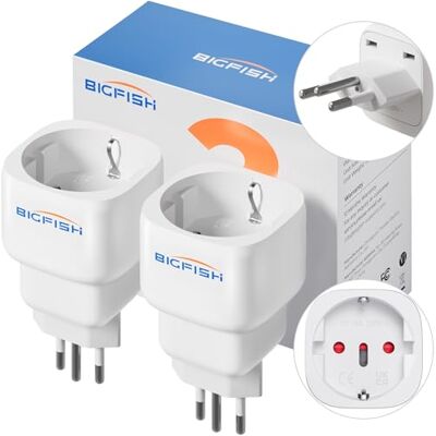 BigFish Adapter Szwajcaria Niemcy, 2 sztuki, adapter do gniazdka w Szwajcarii Niemcy, adapter Niemcy, Szwajcaria, typ J, szwajcarska wtyczka podróżna do Malediwów, Rwandy, Liechtensteinu, biały BigFish Adapter Szwajcaria Niemcy, 2 sztuki, adapter do gniazdka w Szwajcarii Niemcy, adapter Niemcy, Szwajcaria, typ J, szwajcarska wtyczka podróżna do Malediwów, Rwandy, Liechtensteinu, biały