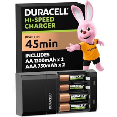Duracell Ładowarka do baterii 45-minutowa, 1 szt. Duracell Ładowarka do baterii 45-minutowa, 1 szt.