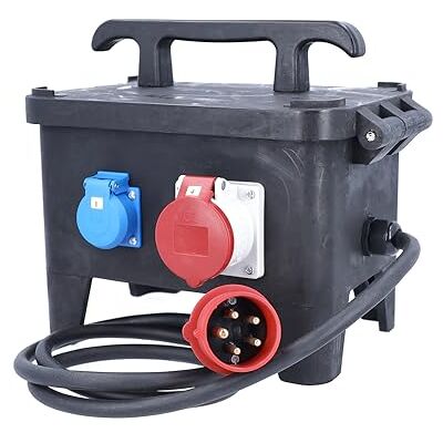 as - Schwabe as Schwabe Mobilny rozgałęźnik budowlany z pełnej gumy, G-M24, 11 kW, 4 gniazda wtykowe 400 V/16 A, przewód H07RN-F5G2,5, 4 wyłączniki różnicowoprądowe, czarny, 63271 as - Schwabe as Schwabe Mobilny rozgałęźnik budowlany z pełnej gumy, G-M24, 11 kW, 4 gniazda wtykowe 400 V/16 A, przewód H07RN-F5G2,5, 4 wyłączniki różnicowoprądowe, czarny, 63271