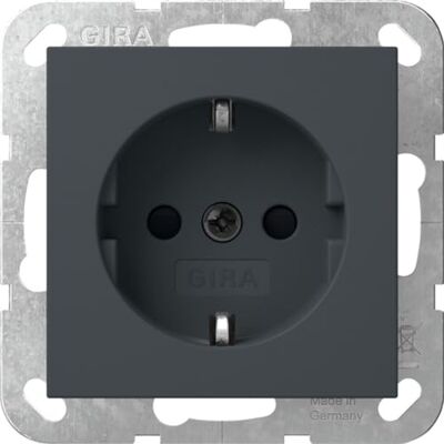 GIRA 445328 Gniazdo wtykowe Schuko 16 A 250 V ~ z migawką, antracyt GIRA 445328 Gniazdo wtykowe Schuko 16 A 250 V ~ z migawką, antracyt
