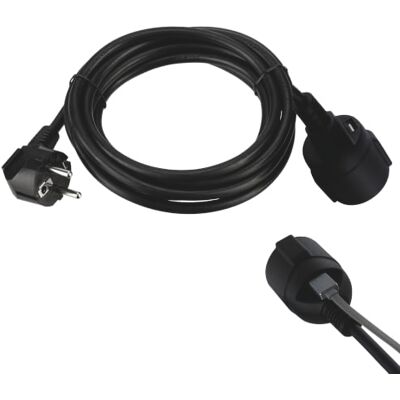 REV Przedłużacz 3 m – z USB A, Schuko, 16 A/3680 W, wewnętrzny, czarny REV Przedłużacz 3 m – z USB A, Schuko, 16 A/3680 W, wewnętrzny, czarny