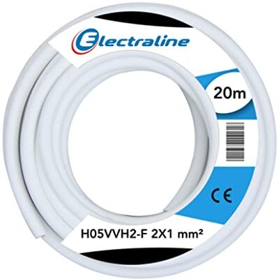 ELECTRALINE 10964 Przewód miedziany - 20m Biały - Przewód ELECTRALINE 10964 Przewód miedziany - 20m Biały - Przewód