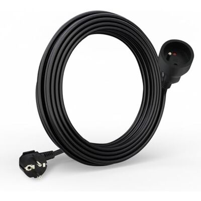 Waytex 51021 Przedłużacz elektryczny długość 5,00 m, kabel 3x1,5 mm2, gniazda 16A Europa 2P+T z zabezpieczeniem dzieci, certyfikat CE NF, czarny Waytex 51021 Przedłużacz elektryczny długość 5,00 m, kabel 3x1,5 mm2, gniazda 16A Europa 2P+T z zabezpieczeniem dzieci, certyfikat CE NF, czarny