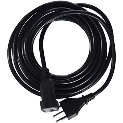 Electraline 46120 Przedłużacz 5 mt wtyczka i gniazdo 10 A, czarny, przekrój kabla 3G1 mm² Electraline 46120 Przedłużacz 5 mt wtyczka i gniazdo 10 A, czarny, przekrój kabla 3G1 mm²