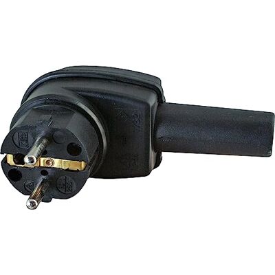 Kopp 178216009 Kątowa Wtyczka Uziemająca, Czarny Kopp 178216009 Kątowa Wtyczka Uziemająca, Czarny