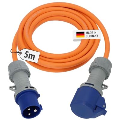 Brennenstuhl CEE 230V przedłużacz kempingowy 5m z wskaźnikiem napięcia LED (kabel H07RN-F 3G2,5, kabel zasilający do campingu do stałego użytkowania na zewnątrz IP44, Made in Germany) Brennenstuhl CEE 230V przedłużacz kempingowy 5m z wskaźnikiem napięcia LED (kabel H07RN-F 3G2,5, kabel zasilający do campingu do stałego użytkowania na zewnątrz IP44, Made in Germany)