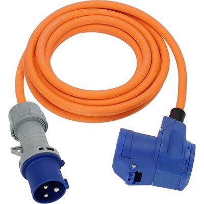 Brennenstuhl Camping przedłużacz CEE z wtyczką CEE i złączem kątowym wraz z uziemionym złączem kombi ze wskaźnikiem napięcia LED (3 m, 230 V/16 A, do użytku na zewnątrz, Made in Germany) Brennenstuhl Camping przedłużacz CEE z wtyczką CEE i złączem kątowym wraz z uziemionym złączem kombi ze wskaźnikiem napięcia LED (3 m, 230 V/16 A, do użytku na zewnątrz, Made in Germany)