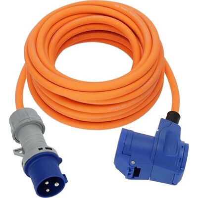 Brennenstuhl Camping przedłużacz z wtyczką CEE i złączem kątowym wraz z gniazdem ochronnym ze wskaźnikiem napięcia LED (10 m, 230 V/16 A, do użytku na zewnątrz, Made in Germany) Brennenstuhl Camping przedłużacz z wtyczką CEE i złączem kątowym wraz z gniazdem ochronnym ze wskaźnikiem napięcia LED (10 m, 230 V/16 A, do użytku na zewnątrz, Made in Germany)