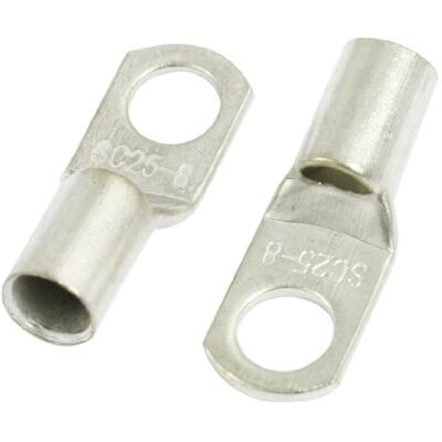 uxcell 5 szt. 25 mm2 złącze kabla miedzianego do otworu tylnego 8 mm uxcell 5 szt. 25 mm2 złącze kabla miedzianego do otworu tylnego 8 mm