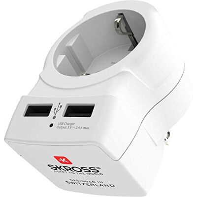 SKROSS Adapter wtyczki "Schutzkontakt" Country biały rozmiar uniwersalny SKROSS Adapter wtyczki "Schutzkontakt" Country biały rozmiar uniwersalny