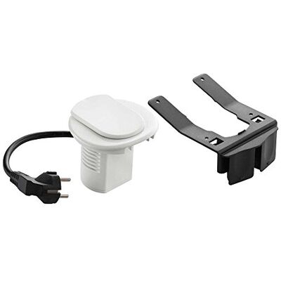 Legrand C2G 2P+E Schuko standardowe gniazdo wtykowe z kablem o długości 2 m, kolor biały Legrand C2G 2P+E Schuko standardowe gniazdo wtykowe z kablem o długości 2 m, kolor biały