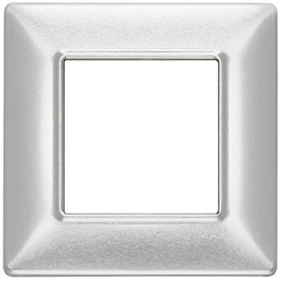 VIMAR Seria płaska płyta 2 moduły aluminium szczotkowane VIMAR Seria płaska płyta 2 moduły aluminium szczotkowane