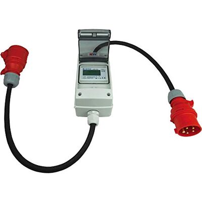 NWP NW Powersolutions NW10109 mobilny cyfrowy licznik prądu 16 A 400 V CEE (resetowany) IP44 adapter 3-fazowy NWP NW Powersolutions NW10109 mobilny cyfrowy licznik prądu 16 A 400 V CEE (resetowany) IP44 adapter 3-fazowy