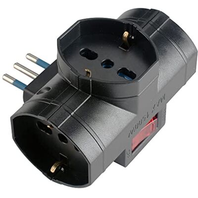 Poly Pool PP2385.1X Adapter gniazdek wielkości - Włoskie i Schuko 10/16A Poly Pool PP2385.1X Adapter gniazdek wielkości - Włoskie i Schuko 10/16A