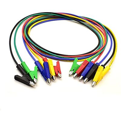 zhenyu 5 szt. 14 przewodów rozruchowych, klipsy krokodylkowe, wytrzymałe, silikonowe przewody testowe z klipsami izolacyjnymi do testów elektrycznych, 5 kolorów, 1 m zhenyu 5 szt. 14 przewodów rozruchowych, klipsy krokodylkowe, wytrzymałe, silikonowe przewody testowe z klipsami izolacyjnymi do testów elektrycznych, 5 kolorów, 1 m