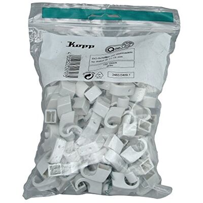 Kopp 348304091 obejmy izolacyjne 10 – 14 mm, z kołkami stalowymi 30 mm, szare Kopp 348304091 obejmy izolacyjne 10 – 14 mm, z kołkami stalowymi 30 mm, szare