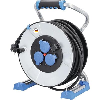 as - Schwabe as Schwabe IronCoat Xperts Metallkabeltrommel 40m mit Schutzkontaktstecker, 3 Schutzkontaktdosen mit Sicherheitsklappdeckeln 230V, 16A, H07RN-F 3G1,5, max. 3500W, Made in Germany, IP44, 22729 as - Schwabe as Schwabe IronCoat Xperts Metallkabeltrommel 40m mit Schutzkontaktstecker, 3 Schutzkontaktdosen mit Sicherheitsklappdeckeln 230V, 16A, H07RN-F 3G1,5, max. 3500W, Made in Germany, IP44, 22729