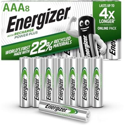 Energizer - Recharge Power Plus - AAA - 8 Opakowań - Bateria Energizer - Recharge Power Plus - AAA - 8 Opakowań - Bateria