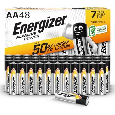 Baterie AAA Energizer - Moc alkaliczna - Opakowanie 48 sztuk Baterie AAA Energizer - Moc alkaliczna - Opakowanie 48 sztuk