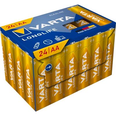 Bateria AA Longlife Varta - Opakowanie 12 szt. Bateria AA Longlife Varta - Opakowanie 12 szt.