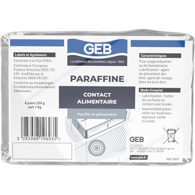 GEB PARAFFINE PAIN 1KG GEB PARAFFINE PAIN 1KG