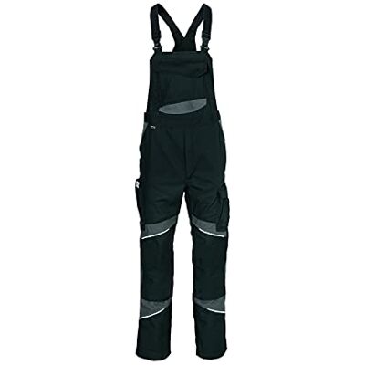 KÜBLER Workwear KÜBLER ACTIVIQ cotton+ robocze ogrodniczki czarne/antracytowe rozmiar 24 KÜBLER Workwear KÜBLER ACTIVIQ cotton+ robocze ogrodniczki czarne/antracytowe rozmiar 24