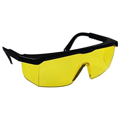Greenstar OZAKI Okulary ochronne Vision+ żółte soczewki model profesjonalny regulowane i teleskopowe gałązki Standard EN166 F kosiarka i DIY Greenstar OZAKI Okulary ochronne Vision+ żółte soczewki model profesjonalny regulowane i teleskopowe gałązki Standard EN166 F kosiarka i DIY