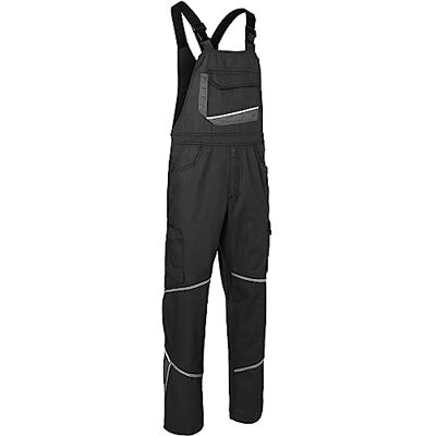 KÜBLER Workwear KÜBLER ICONIQ ogrodniczki robocze, czarne/antracytowe, rozmiar 64 KÜBLER Workwear KÜBLER ICONIQ ogrodniczki robocze, czarne/antracytowe, rozmiar 64