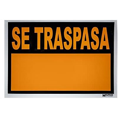 WOLFPACK 15056020 tabliczka Se Traspasa 50 x 35 cm WOLFPACK 15056020 tabliczka Se Traspasa 50 x 35 cm