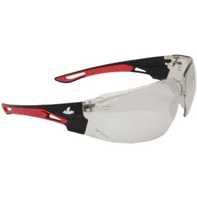 BH-SP5000AFC2CA MCR Safety Okulary ochronne, okulary ochronne, czarno-czerwone, przyciemniana soczewka UV, ochrona przed pracą / 1 sztuka BH-SP5000AFC2CA MCR Safety Okulary ochronne, okulary ochronne, czarno-czerwone, przyciemniana soczewka UV, ochrona przed pracą / 1 sztuka