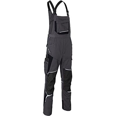 KÜBLER Workwear KÜBLER Bodyforce ogrodniczki robocze antracytowe/czarne rozmiar 62 KÜBLER Workwear KÜBLER Bodyforce ogrodniczki robocze antracytowe/czarne rozmiar 62