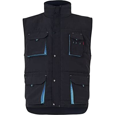 VELILLA 205902 0/5 XXL kamizelka pikowana z wieloma kieszeniami, czarna, rozmiar XXL VELILLA 205902 0/5 XXL kamizelka pikowana z wieloma kieszeniami, czarna, rozmiar XXL