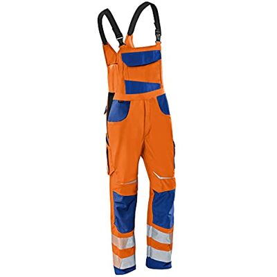 KÜBLER Workwear KÜBLER REFLECTIQ Ogrodniczki robocze PSA 2 Warnorange/niebieski rozmiar 30K KÜBLER Workwear KÜBLER REFLECTIQ Ogrodniczki robocze PSA 2 Warnorange/niebieski rozmiar 30K
