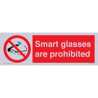 Viking Znak Smart Glasses are zabrania 300 x 100 mm L31 Viking Znak Smart Glasses are zabrania 300 x 100 mm L31