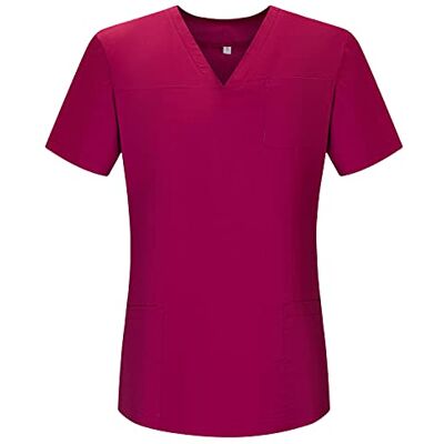 LKX-G715 Misemiya Casaca kobieta-mundur sanitarny-707, Fuksja 21, XL LKX-G715 Misemiya Casaca kobieta-mundur sanitarny-707, Fuksja 21, XL