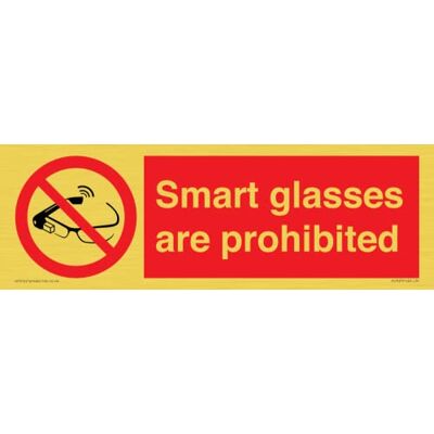 Viking Znak Smart Glasses are zabrania 300 x 100 mm L31 Viking Znak Smart Glasses are zabrania 300 x 100 mm L31