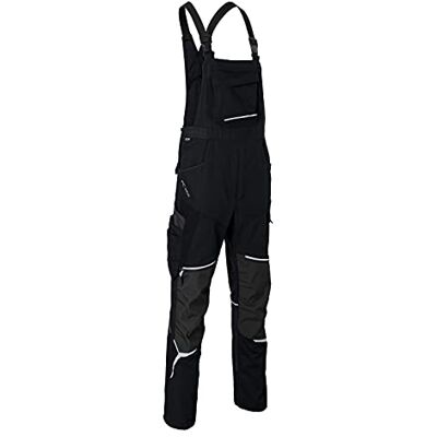 KÜBLER Workwear KÜBLER Bodyforce ogrodniczki robocze, czarne, rozmiar 106 KÜBLER Workwear KÜBLER Bodyforce ogrodniczki robocze, czarne, rozmiar 106
