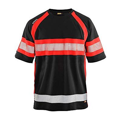 BLÅKLÄDER Blakläder 3337105199554XL koszulka ostrzegawcza w kolorze czarnym/czerwonym, 4XL BLÅKLÄDER Blakläder 3337105199554XL koszulka ostrzegawcza w kolorze czarnym/czerwonym, 4XL