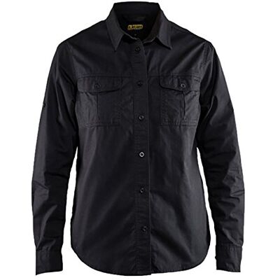 BLÅKLÄDER Blakläder Damska koszula bawełniana rozmiar 1 sztuka, XXXL, czarna, 320811359900XXXL BLÅKLÄDER Blakläder Damska koszula bawełniana rozmiar 1 sztuka, XXXL, czarna, 320811359900XXXL