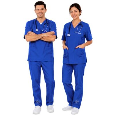 AIESI ® mundur sanitarny mężczyźni kobiety bawełna 100% sanforyzowane spodnie i rozmiar V AIESI ® mundur sanitarny mężczyźni kobiety bawełna 100% sanforyzowane spodnie i rozmiar V