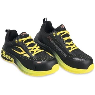 Beta 7341Y Renegade buty ochronne z wytrzymałej i oddychającej plecionej tkaniny z żółtymi detalami, rozmiar 45 Beta 7341Y Renegade buty ochronne z wytrzymałej i oddychającej plecionej tkaniny z żółtymi detalami, rozmiar 45