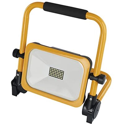 EMOS Reflektor akumulatorowy LED 20 W, wodoodporny, przenośny reflektor budowlany z podstawą i uchwytem, 3 tryby świecenia o jasności maks. 2000 lm, 6500 K, ładowany 6600 mAh, klasa ochrony IP54 EMOS Reflektor akumulatorowy LED 20 W, wodoodporny, przenośny reflektor budowlany z podstawą i uchwytem, 3 tryby świecenia o jasności maks. 2000 lm, 6500 K, ładowany 6600 mAh, klasa ochrony IP54