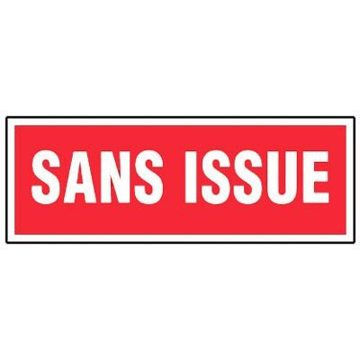 NOVAP szyld "sans issue" (francuski), 330 x 120 mm, sztywny NOVAP szyld "sans issue" (francuski), 330 x 120 mm, sztywny