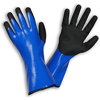 ROSTAING LIQUIDO-IT09 Gants długie wszechstronne zastosowanie 100% niezniszczalne nitrylowe Bleu-Liquido Taille 09 rękawiczki, czarne, 9 ROSTAING LIQUIDO-IT09 Gants długie wszechstronne zastosowanie 100% niezniszczalne nitrylowe Bleu-Liquido Taille 09 rękawiczki, czarne, 9