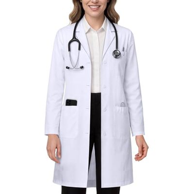 NYT NY Threads Damski fartuch laboratoryjny Labcoat, Biały/bogaty ogród, XL (Packung 1) NYT NY Threads Damski fartuch laboratoryjny Labcoat, Biały/bogaty ogród, XL (Packung 1)
