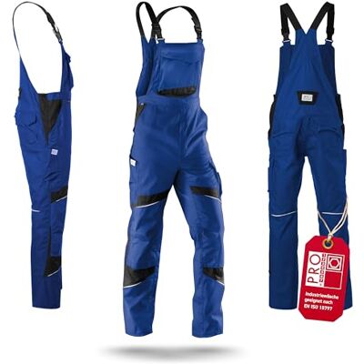 KÜBLER Workwear KÜBLER ACTIVIQ ogrodniczki robocze niebieski/czarny rozmiar 62 KÜBLER Workwear KÜBLER ACTIVIQ ogrodniczki robocze niebieski/czarny rozmiar 62
