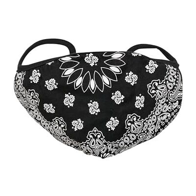 MT1362 Urban Classics Unisex Bandana Face Mask maska codzienna, czarny/biały, jeden rozmiar MT1362 Urban Classics Unisex Bandana Face Mask maska codzienna, czarny/biały, jeden rozmiar