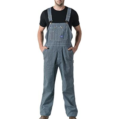 9431HS 38 30 Walls Męski duży Smith sztywny śliniak ogólny, Pasek hickory, 38W x 30L 9431HS 38 30 Walls Męski duży Smith sztywny śliniak ogólny, Pasek hickory, 38W x 30L