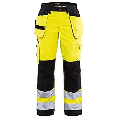 BLÅKLÄDER Blakläder 715618113399C50 spodnie damskie z wysokim dekoltem z kieszeniami na paznokcie rozmiar C50 w kolorze żółtym/czarnym BLÅKLÄDER Blakläder 715618113399C50 spodnie damskie z wysokim dekoltem z kieszeniami na paznokcie rozmiar C50 w kolorze żółtym/czarnym
